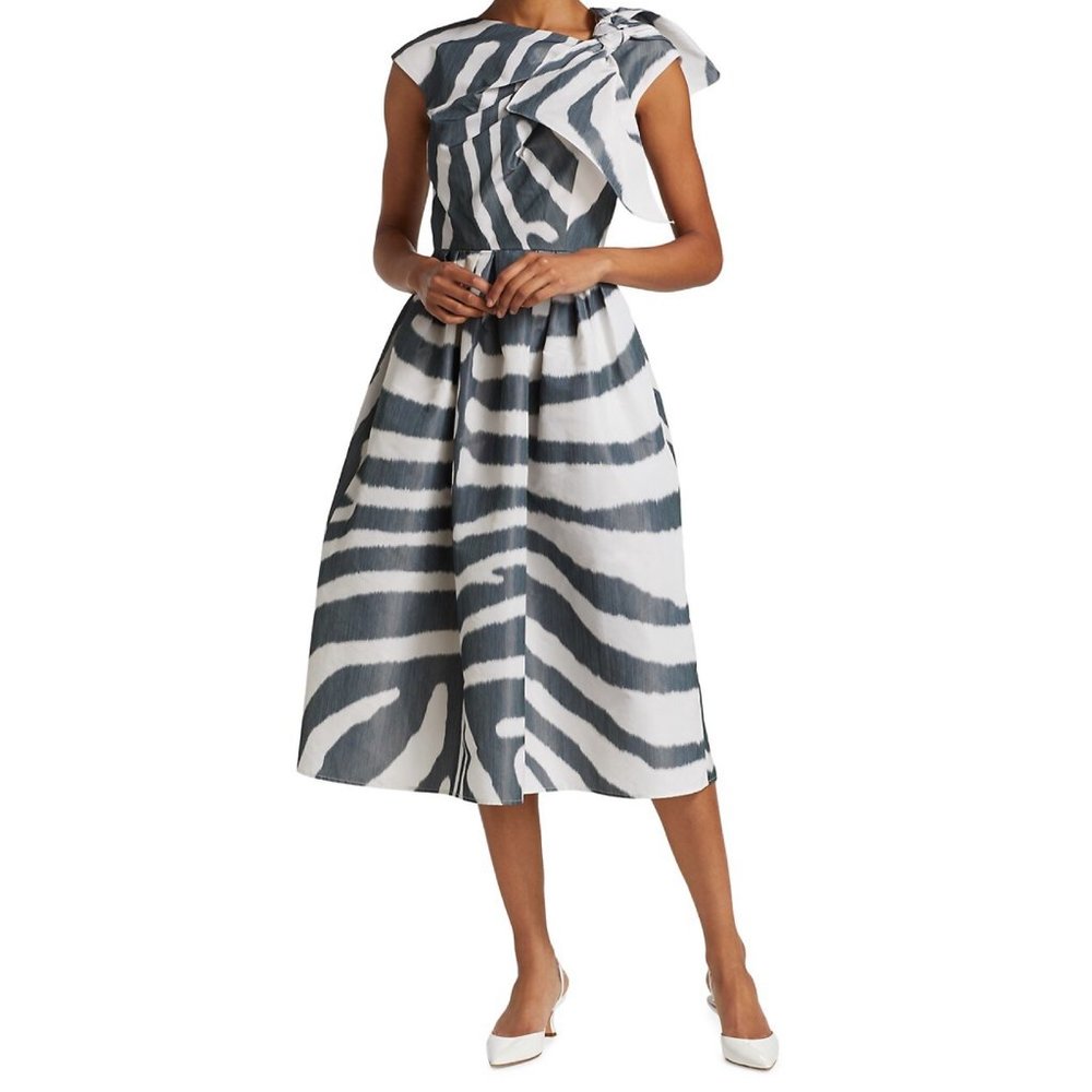 CAROLINA HERRERA Tie-Dye Print Long Dress Size: M/L | US 8-10 With Tags